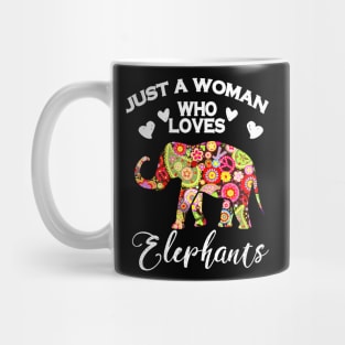 Just A Woman Who Loves Elephants Mug